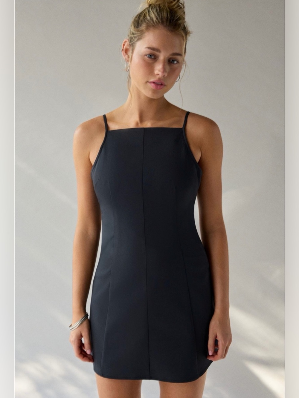 NWT Urban outfitters Kimchi Blue Becca open tie-back fit-and-flare mini dress S